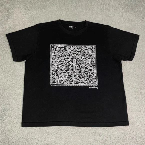 American Vintage Black and White Graphic Tee - Picture 2 of 4